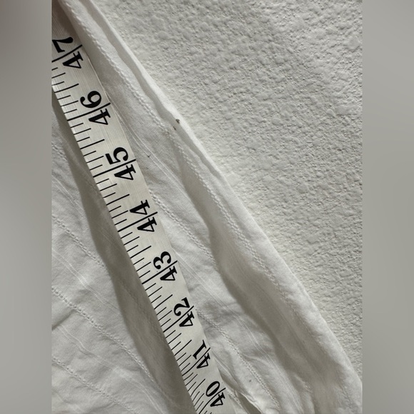 House of Harlow 1960 100% Cotton White Vivienne Mini Drop Waist Boho Dress M - Picture 13 of 17